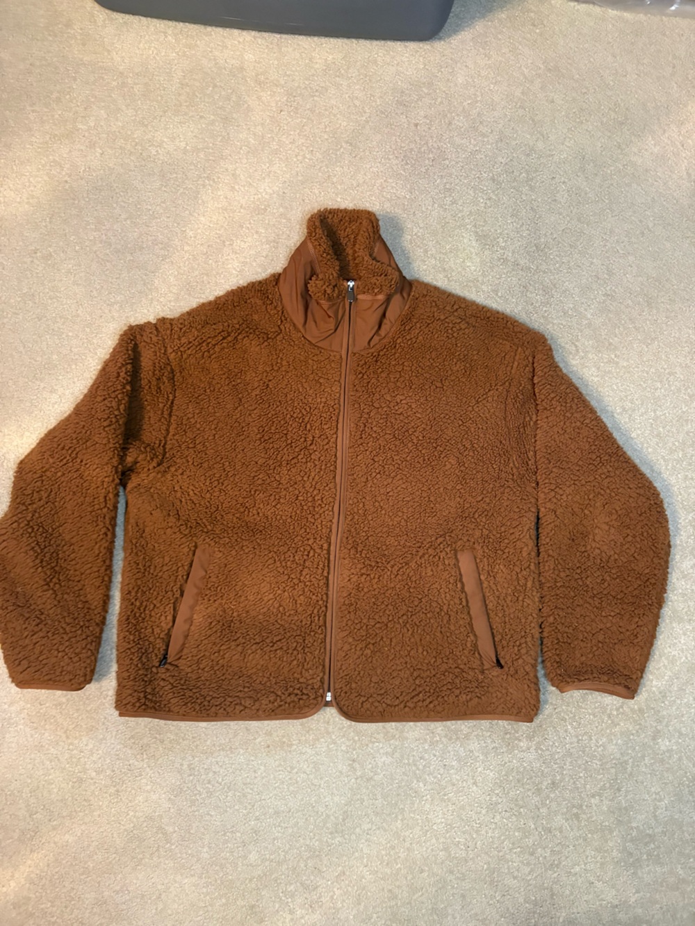 Athleta Caramel Brown Sherpa Jacket